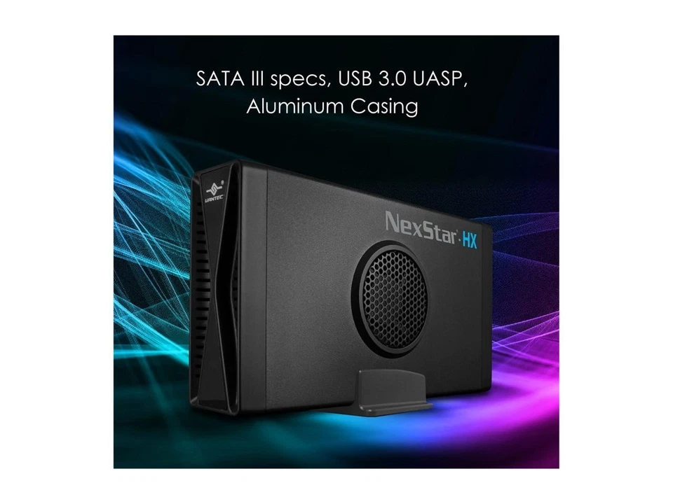 VANTEC NexStar HX NST-387S3-BK Aluminum / ABS Plastic 3.5" Black SATA I/II/III - Image 3 of 4