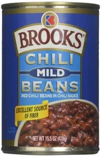 Brooks Mild Chili Beans 15.5 Ounce Pack Perfect for Delicious Chili Recipes