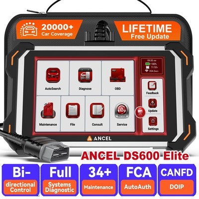 ANCEL DS600 Elite OBD2 Bidirectional All Systems Diagnostic Scanner DOIP & CANFD