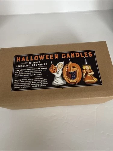 Halloween Candles The Vermont Country Store 3” Set Of 3 NIB - product listing photo