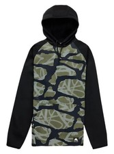 Sudadera pulóver polar resistente a la intemperie Burton Crown para hombre, graffiti camuflaje/verdadero B