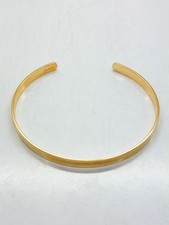9ct Yellow Solid Gold Ladies Cuff Bangle – 5.0mm - CHEAPEST ON EBAY