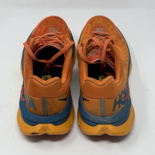 Scarpe da corsa sportive Hoka One One Tecton X sneakers uomo 8,5 D arancione blu - Foto 11 di 21