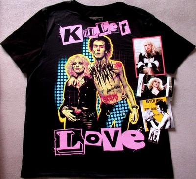 Sid Vicious & Nancy Spungen - Killer Love T-Shirt, Poster, 3 Photos + 1 Sticker