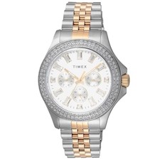 TIMEX Kaia TW2V79500 Silver Quartz Womens 50M Authentic Japan New