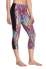 NEW / MPG Women’s VITALIZE Performance MULTI-COLOR Capri Leggings - SMALL