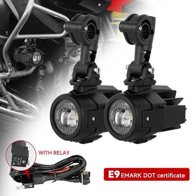 2 Pcs 40W LED Auxiliary Lamp 6000K Super Bright Fog Driving Light Kits Bulbs DRL