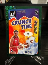 2025 Panini Donruss WNBA - Crunch Time A'ja Wilson #12 Green Fireworks /399