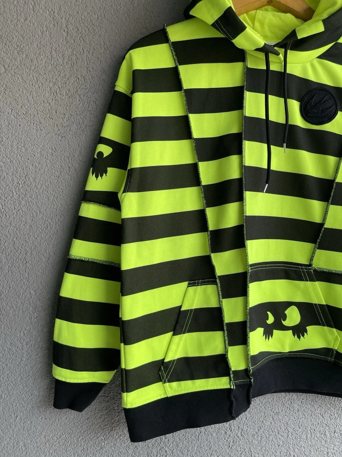 Alexander McQueen rara felpa con cappuccio uomo multicolore taglia M