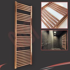 Heated Towel Rail Radiator Warmer Copper STRAIGHT 500mm(w) x 1600mm(h) 2761 BTUs