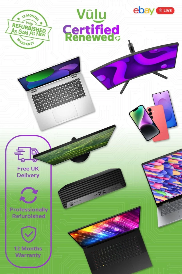 Vulu - eBay Live - Great Condition Refurbished Laptops & iPhones