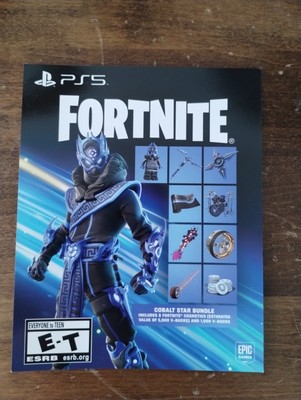 Fortnite Cobalt Star Bundle Code Card 1000 Vbucks Physical shipping