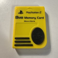 Memory Card 8MB MagicGate Yellow Nyko for Playstation 2 PS2 Console Game System