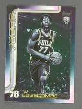 VJ Edgecombe RC 2025-26 Topps Blackout #203 Rookie Philadelphia 76ers