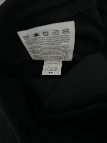 NIKE TECH POLAR 2 PANTALONES DE CHÁNDAL NEGROS AJUSTADOS TALLA 3XL (700769 010) NUEVOS SIN ETIQUETAS - Imagen 3 de 7