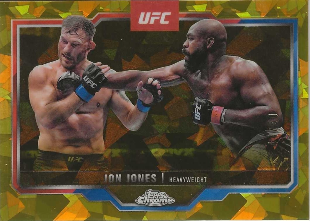 2025 Topps Chrome UFC - Jon Jones #83 Gold Refractor 44/50