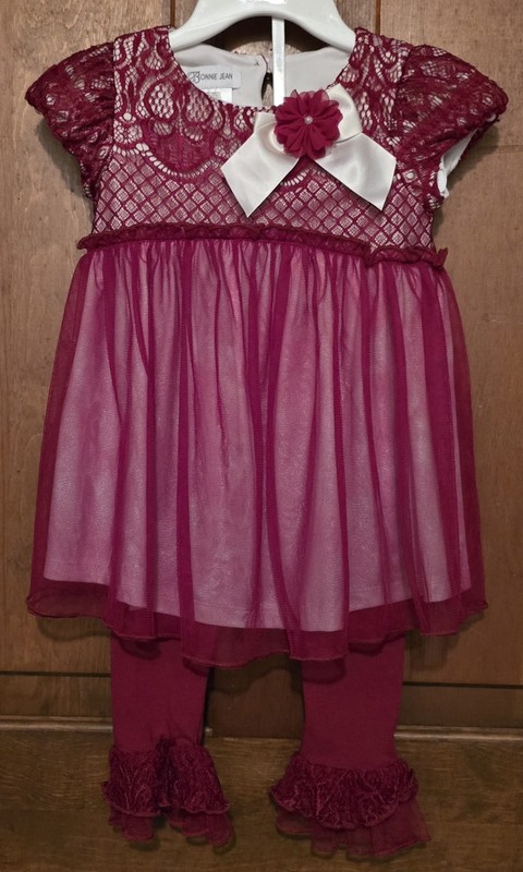 Bonnie Jean Toddler Girls Beautiful Top & Pants Set-Size 3T