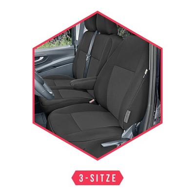 Autositzbezüge Maß Schonbezüge für Mercedes Vito III W447 ab 14 1+2 Front Bezug