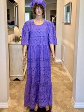 Women  s African Embroidered Dress With Wrap