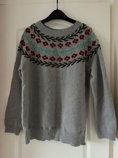 XL ( size 16) Ladies Icelandic Style Jumper with Fair isle yoke New without tags