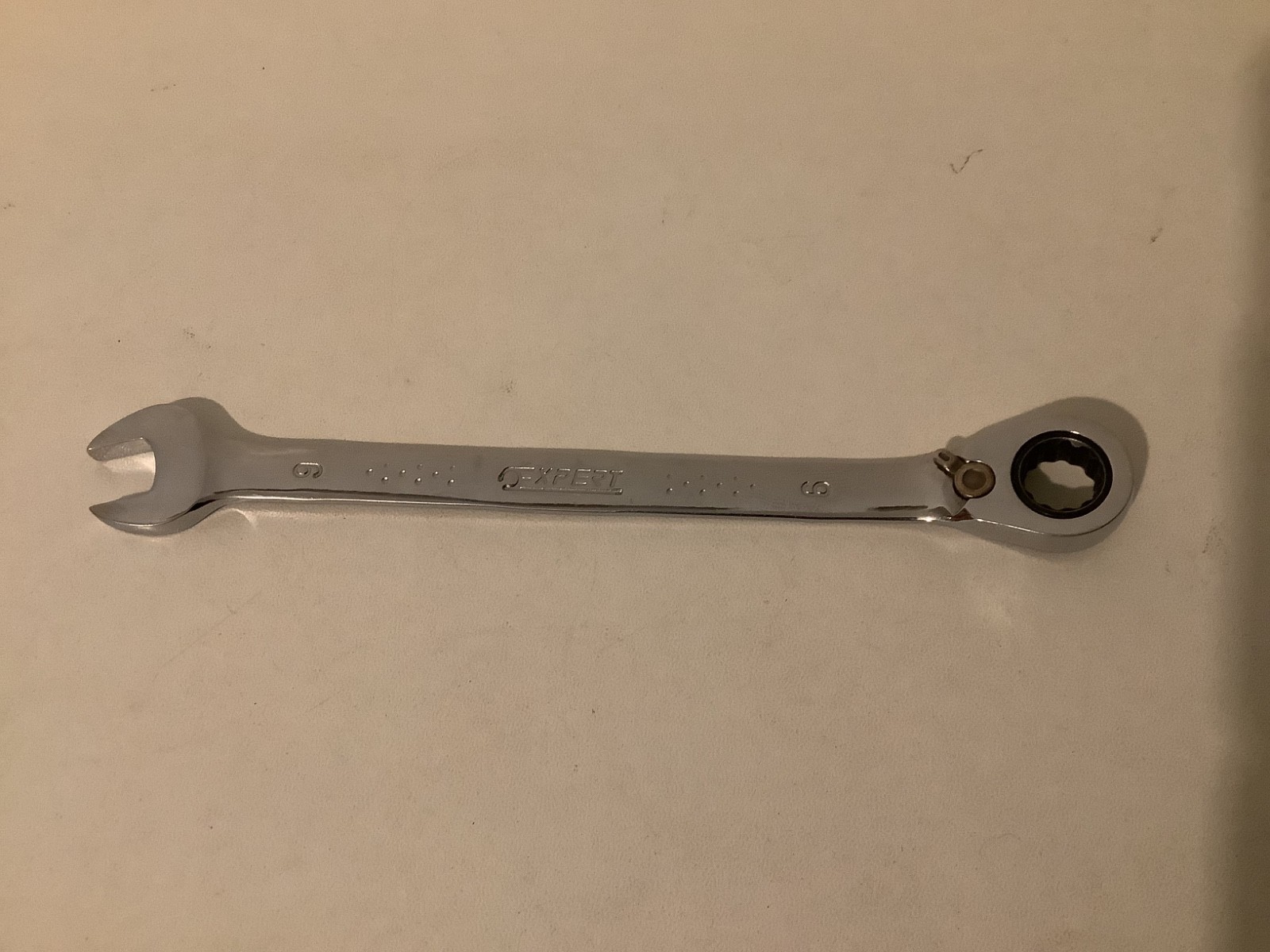E113302 EXPERT BY FACOM 9mm METRIC GEARED ANGLED COMBINATION RATCHET SPANNER