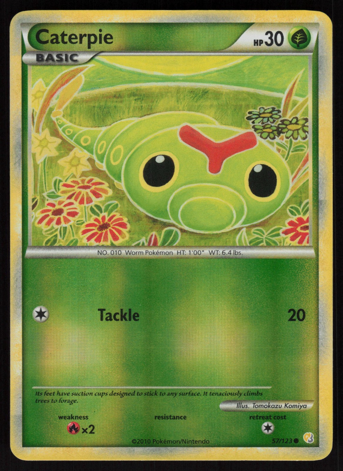 Caterpie 57/123 Heartgold & Soulsilver Reverse Holo LP