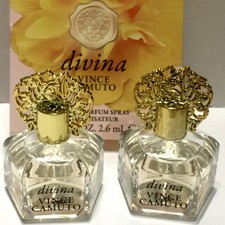 2x Vince Camuto Divina EDP Mini Splash Bottles 0.25oz Each   Unboxed, NEW  Auth