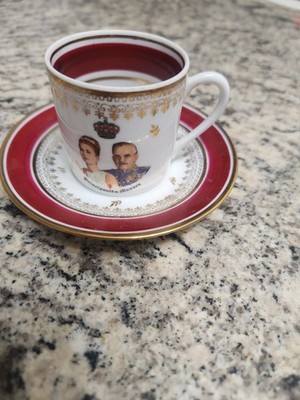 PRINCIPAUTE de MONACO Demitasse Espresso cup and saucer Vintage Excellent ￼￼