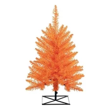 Vickerman 36" Plastic Fir Unlit Artificial Christmas Tree in Orange