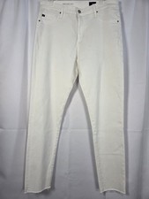 Adriano Goldschmied AG Farrah Skinny Ankle Denim Jeans White 33R High Rise