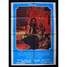SANDOKAN Poster Part 2 Kabir Bedi Philippe Leroy Giordana Celi Solima A213