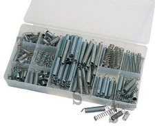 KIT ASSORTIMENTO SET MOLLE A COMPRESSIONE A TRAZIONE BOX 200 PEZZI VARIE MISURE