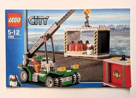 LEGO 7992 Container Stacker w/ Stickers Minifig City Crane Truck Unused