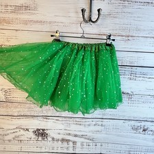 Kelly Green Tulle Skirt Sparkles Tutu Festive Petticoat Whimsical Girl's OSFM