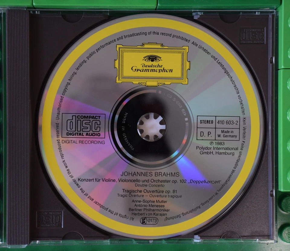Brahms - Doppelkonzert - Mutter - Karajan - Deutsche Grammophon - CD - Bild 3 von 4