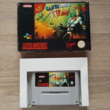 Thumbnail of ebay&reg; auction 375742747708 | SNES Spiel Earthworm Jim in OVP Super Nintendo PAL Boxed Game