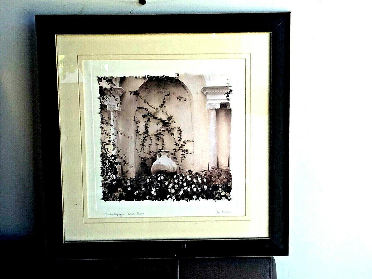 VINTAGE 1999 LE JARDIN ESPAGNOL PROVENCE FRANCE ETCHING SIGNED