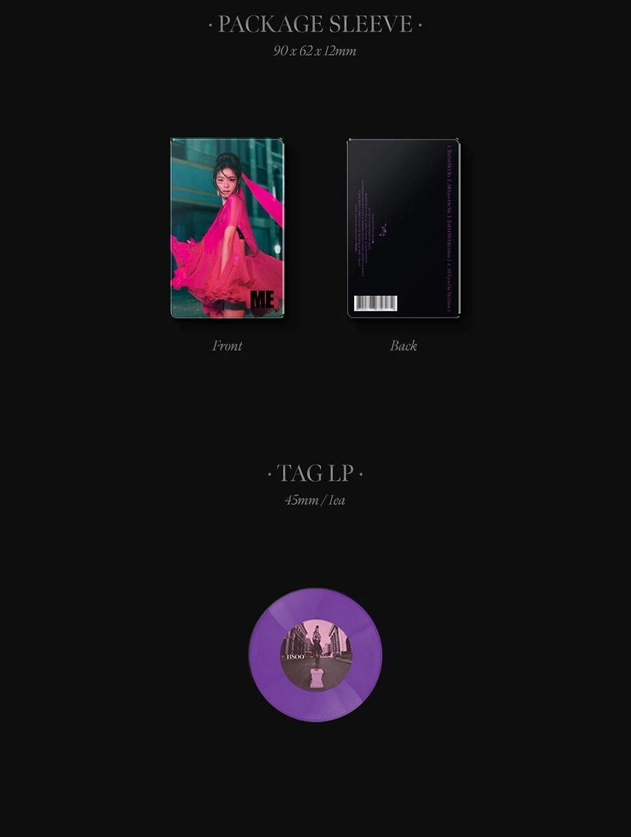 BLACKPINK JISOO ME FIRST SINGLE ALBUM YG TAG ALBUM LP 2 Ver