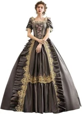 Rococo Dress Exquisite Handcrafted Marie Antoinette-Inspired Court Ball Gown