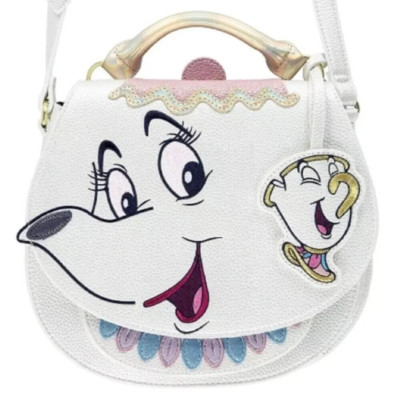 DANIELLE NICOLE DISNEY BEAUTY & THE BEAST MRS POTTS CROSSBODY BAG BNWT