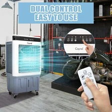 Evaporative Swamp Cooler w/ 5.3 Gallon Water Tank+Touch Screen+Remote Control