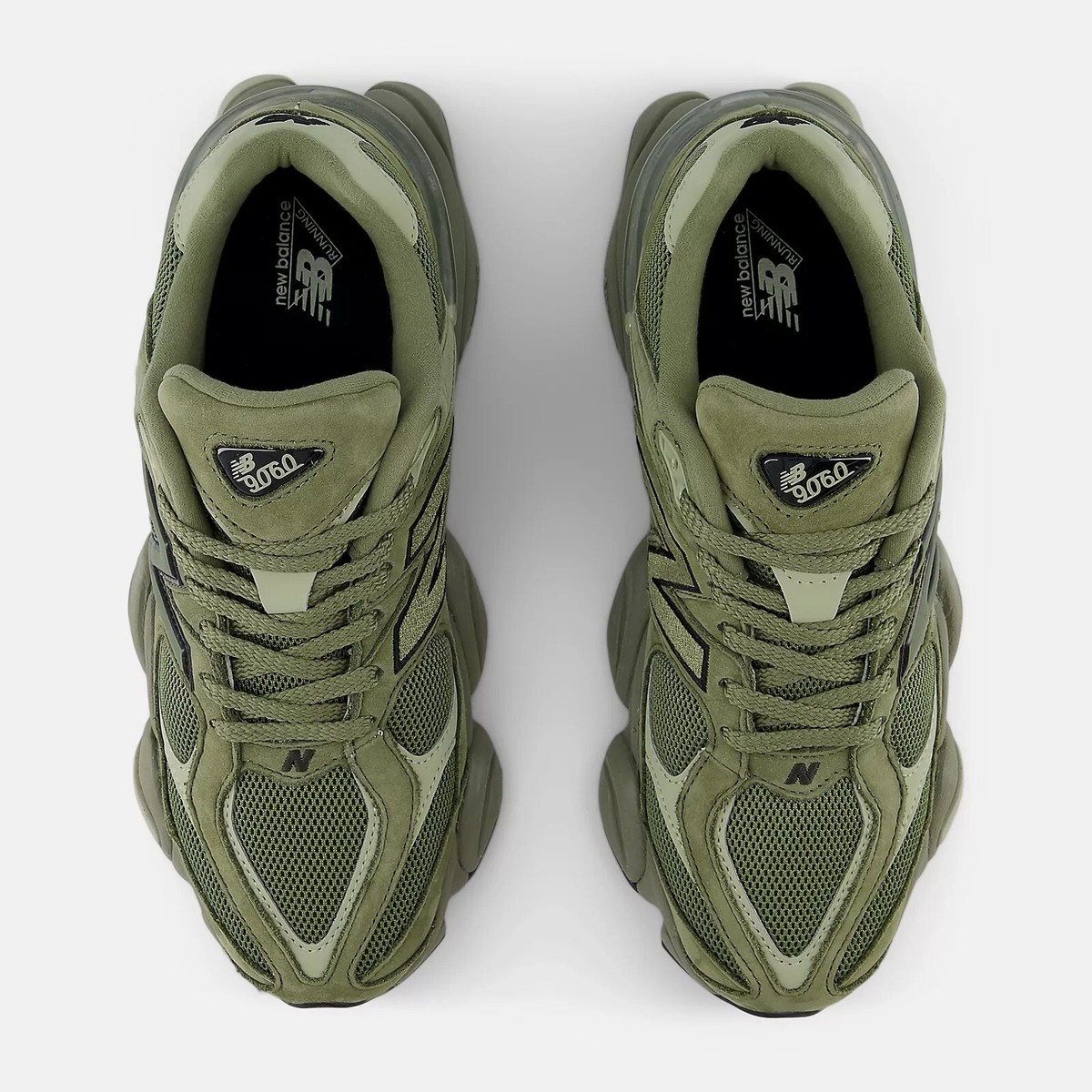 New Balance 9060 Dark Olivine Mens Green Sports Sneaker U9060ZGD