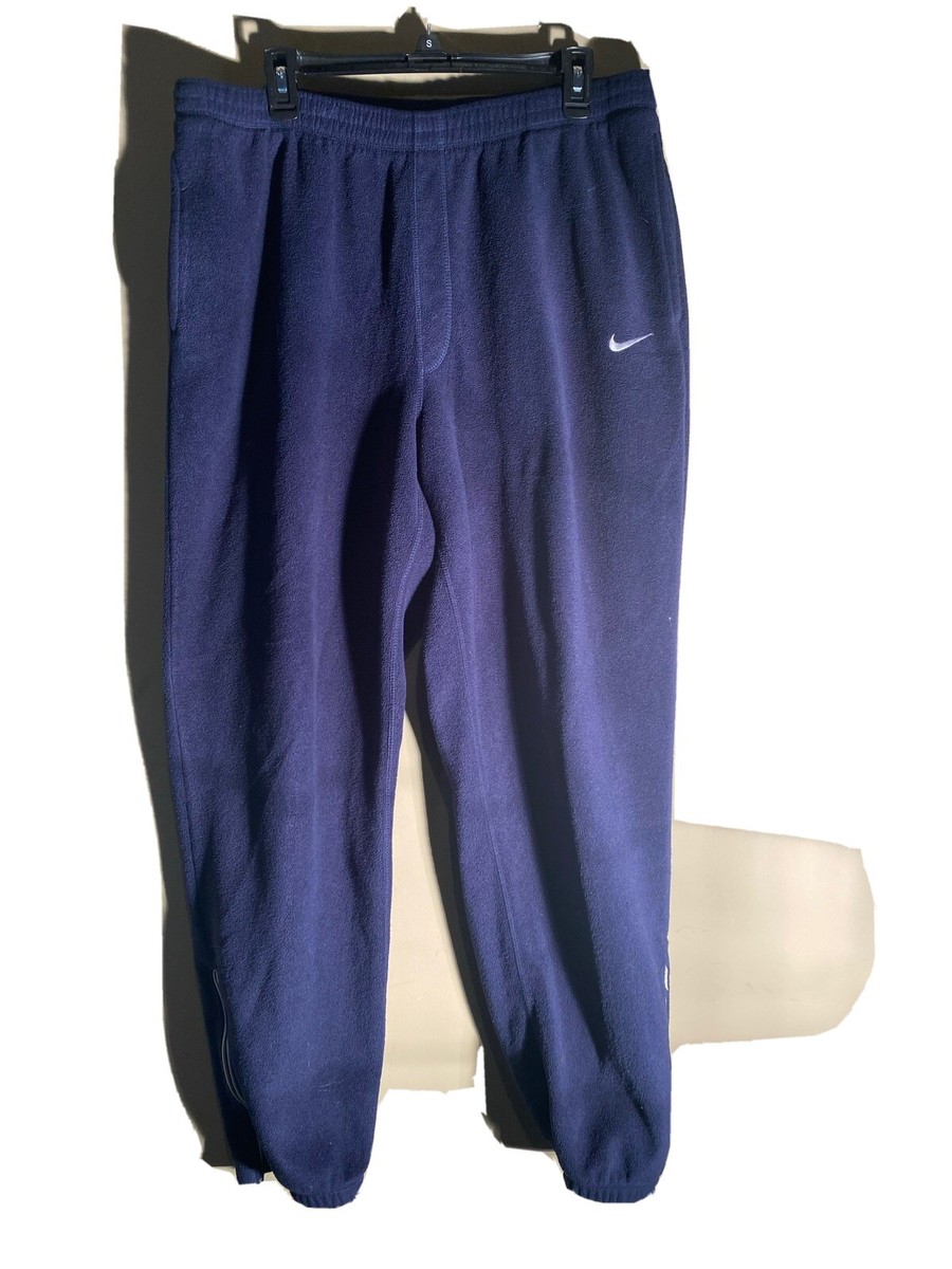Vintage Y2K Nike Men's Swoosh Spellout Navy Blue Fleece Vintage Y2K Nike Men's Swoosh Spellout Navy Blue Fleece