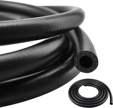 3/16" 5mm ID 25FT Fuel Line Hose Gas Lines Rubber NBR Push on Hose 300PSI Black