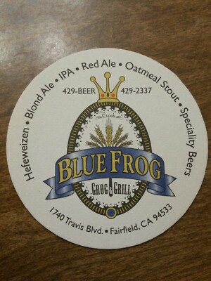 Blue Frog Grog & Grill Coaster