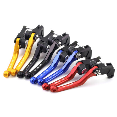Pivot Brake & Clutch Levers For Suzuki DR-Z400 2000-2024 — CNC Aluminum, Anodized Colors, Adjustable Fit