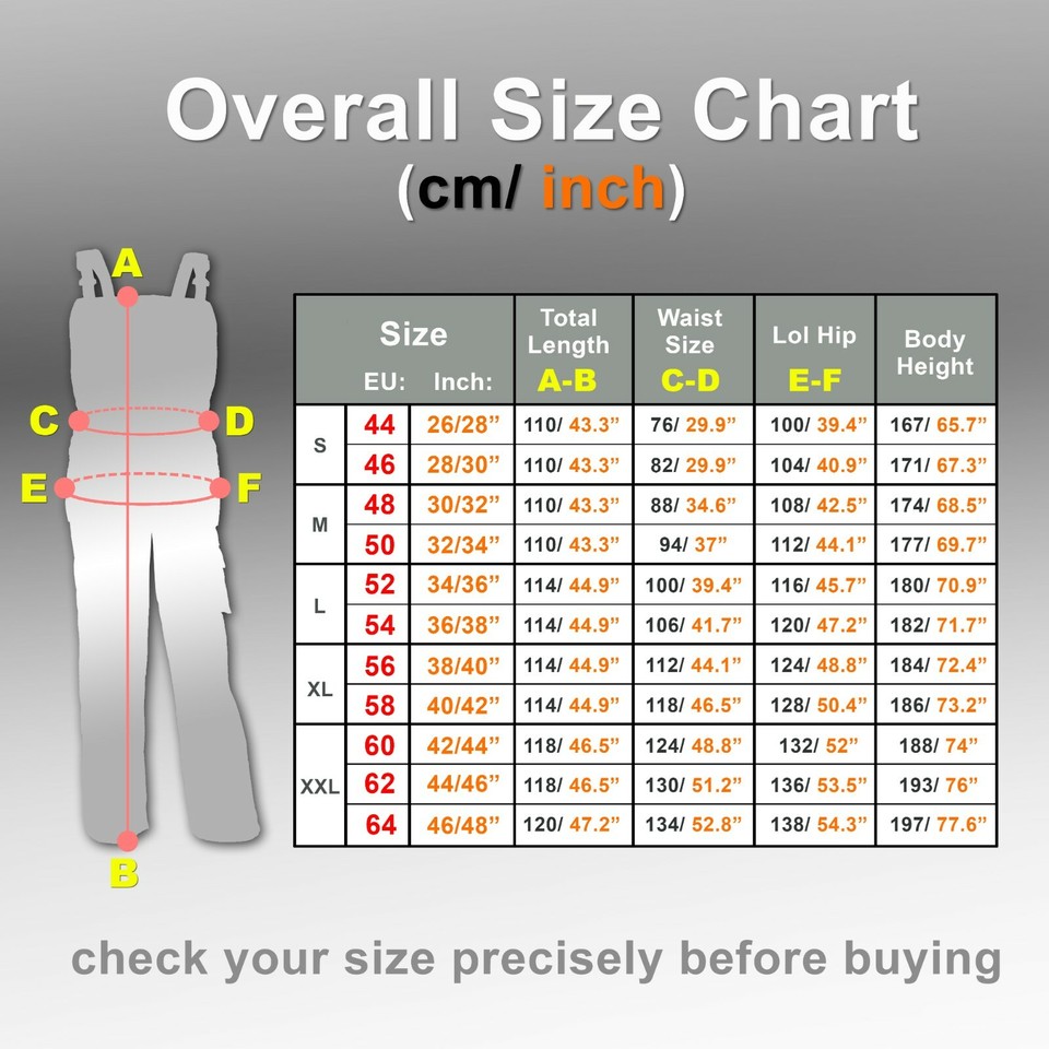 TROUSERS _ BIB & BRACE _ Overalls MENS WORK Knee Pad Multi Pocket