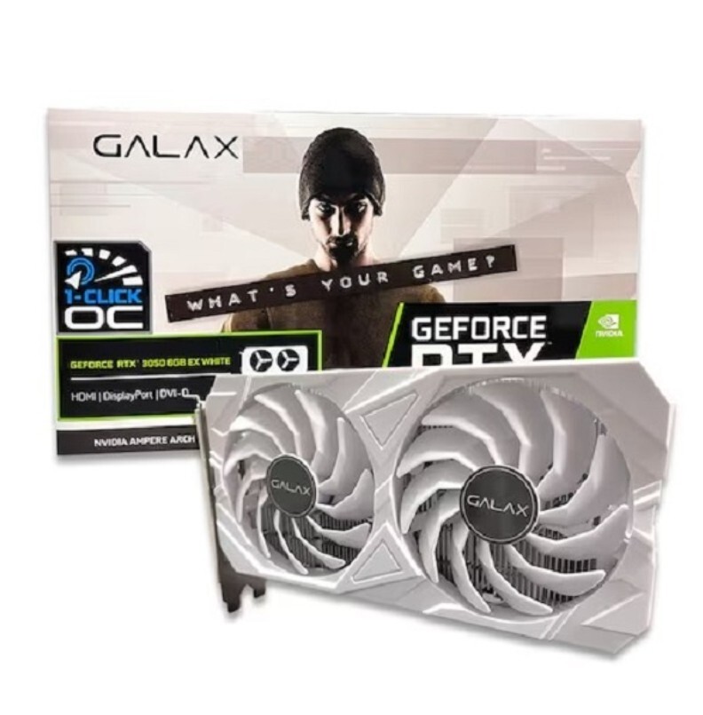 GALAX] GALAX GeForce RTX 3050 EX WHITE D6 6GB DVI / Express