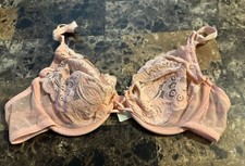 VINTAGE VICTORIA  S SECRET BRA  34 B.  PINK