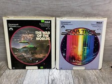 The War Of The Worlds  Star Trek CED Video discVintage Movie lot of 2